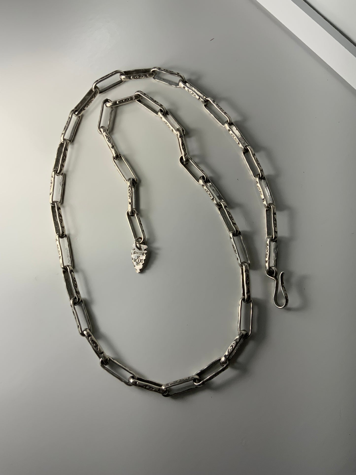 Hand stamped chain