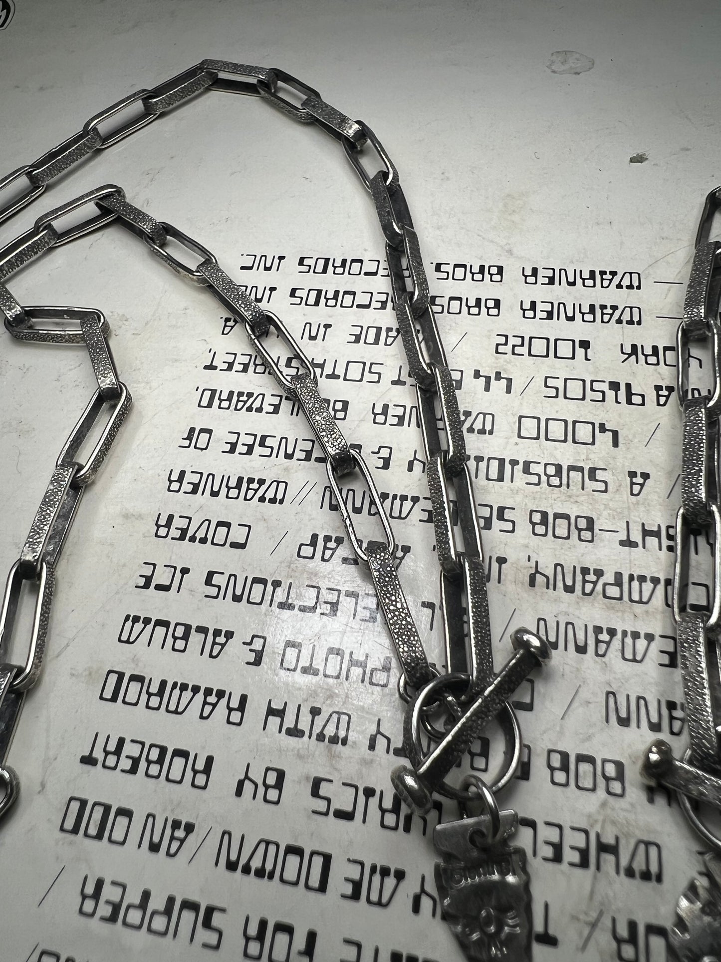 Stingray sterling silver chain set