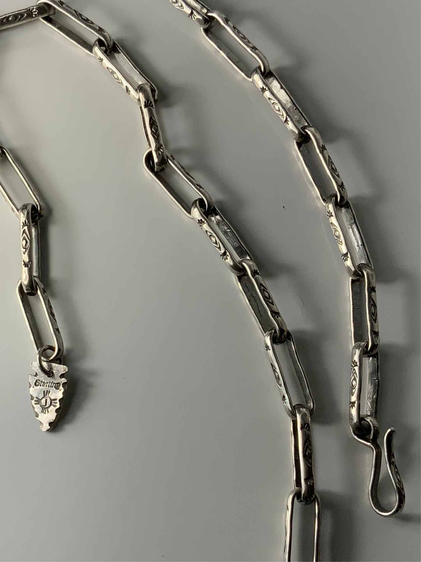 Hand stamped chain