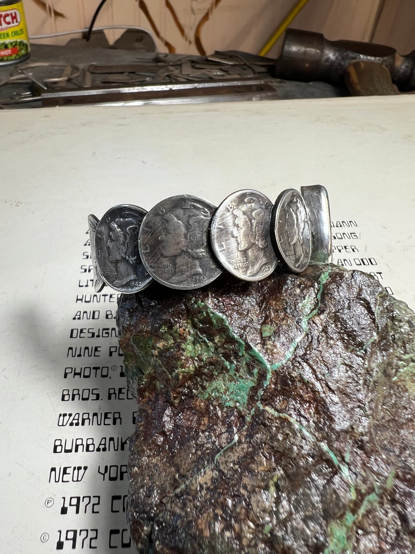 Mercury dime bracelet