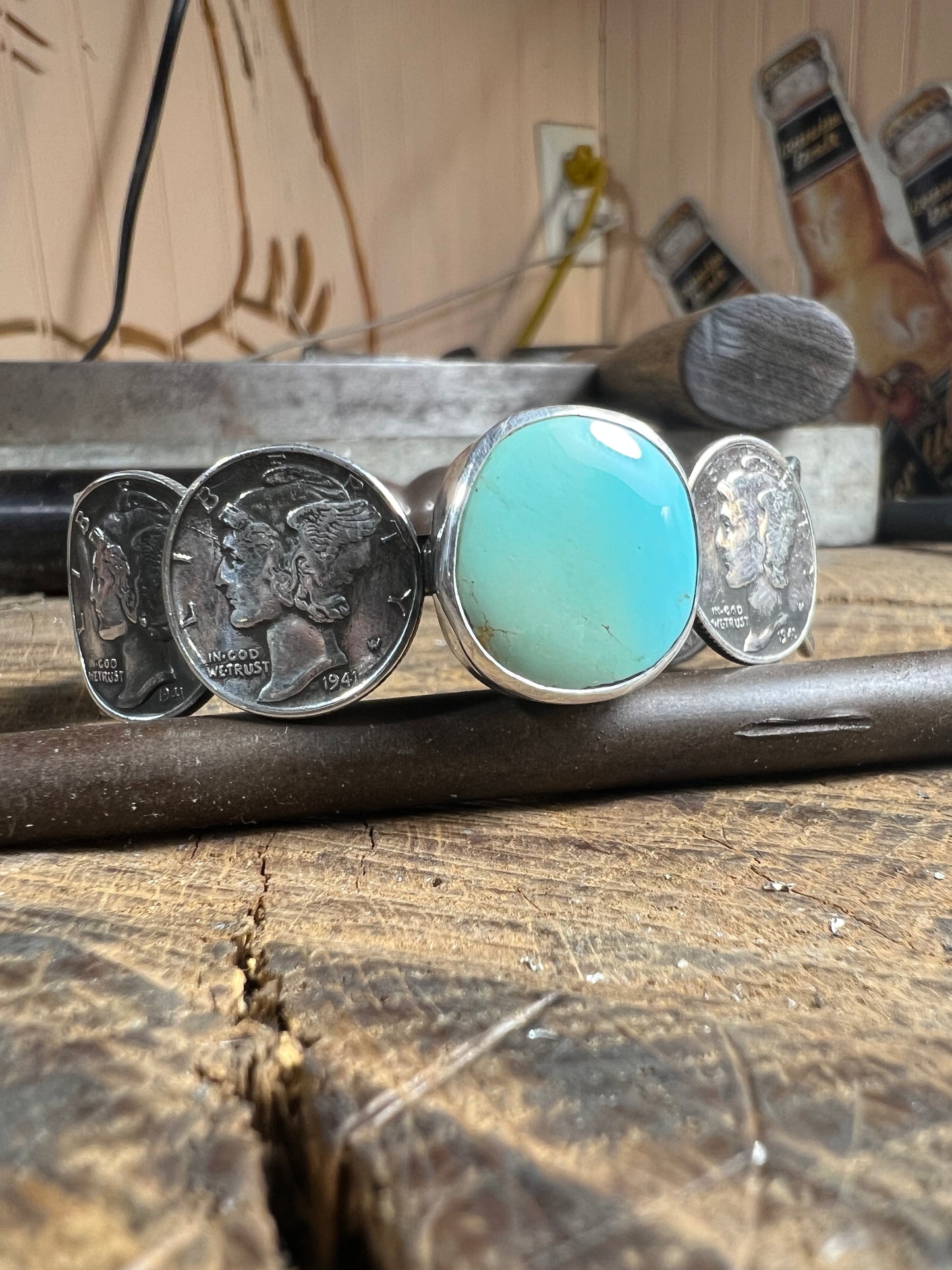 Mercury dime bracelet