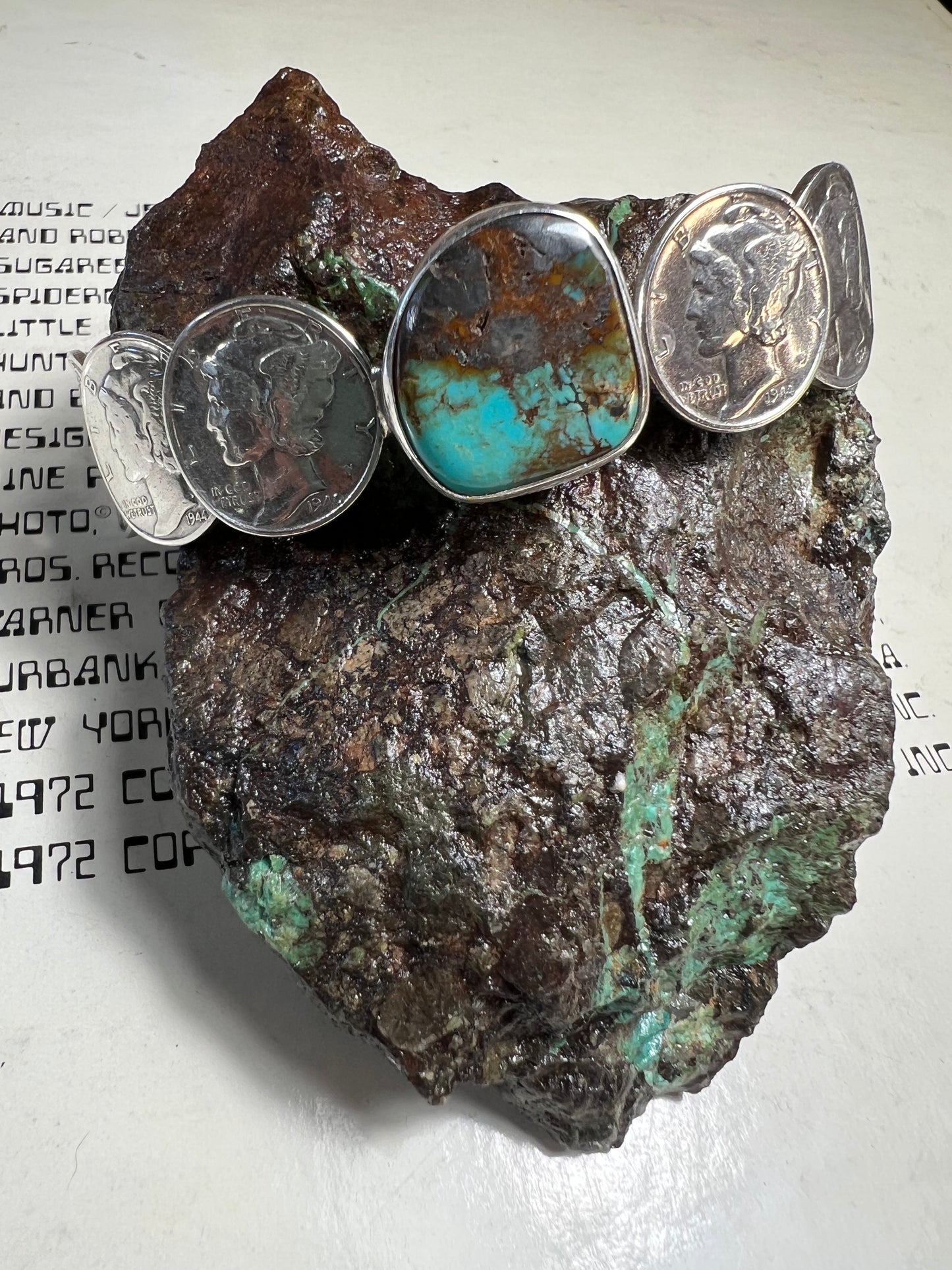 Mercury dime bracelet