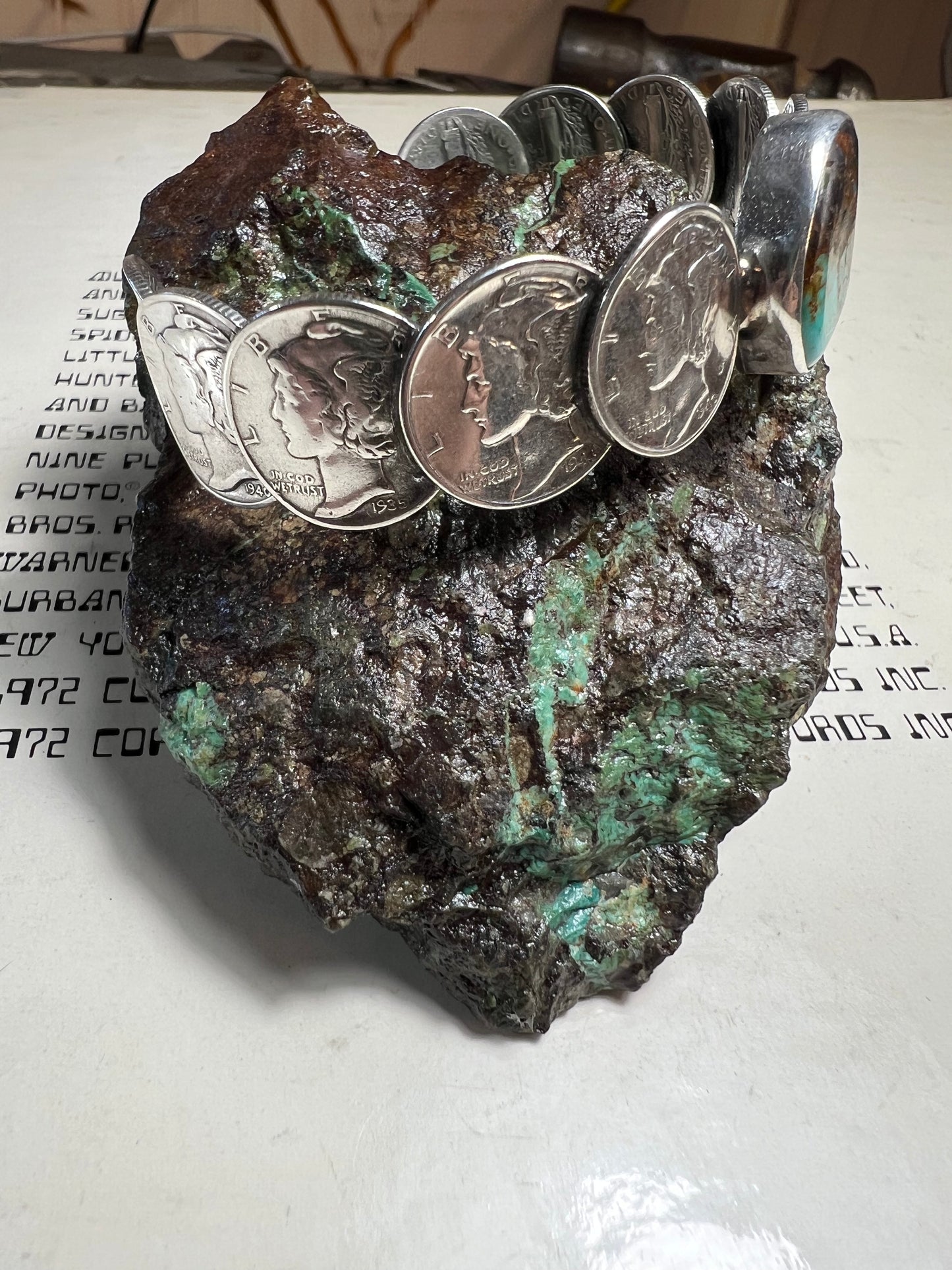Mercury dime bracelet