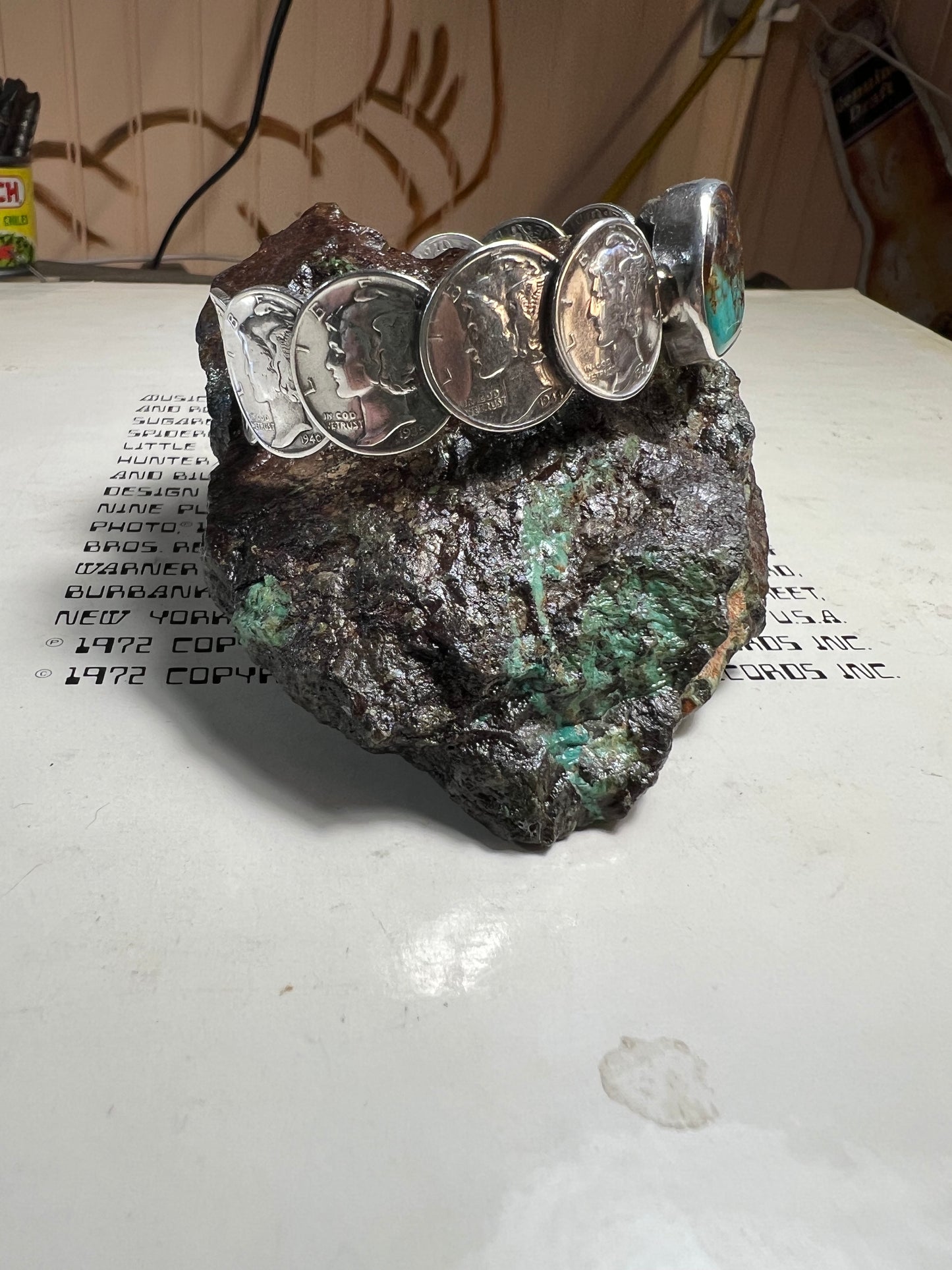 Mercury dime bracelet