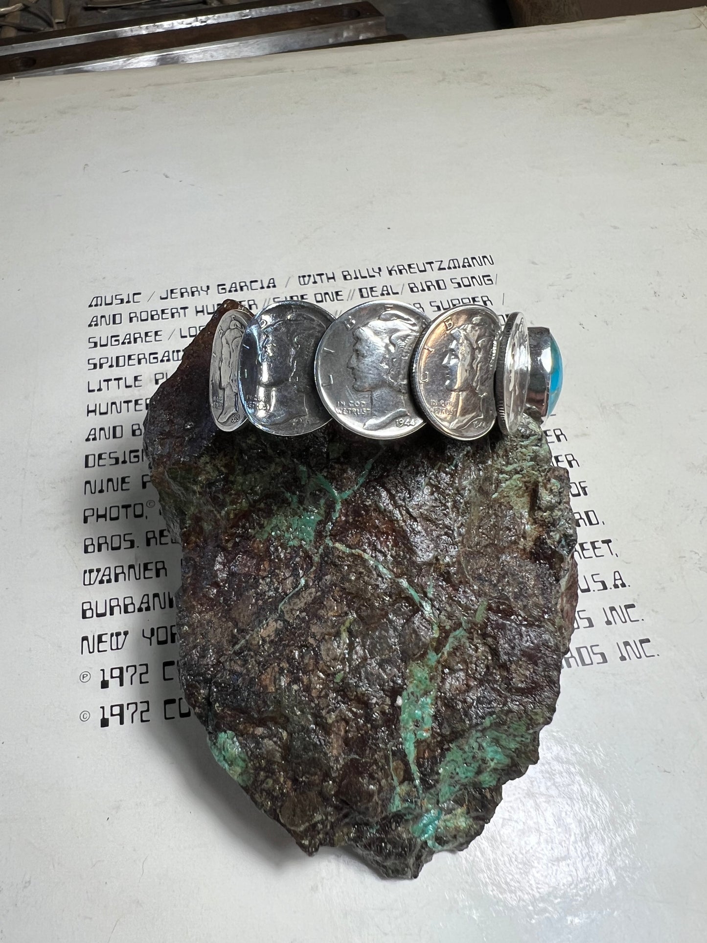 Mercury dime bracelet
