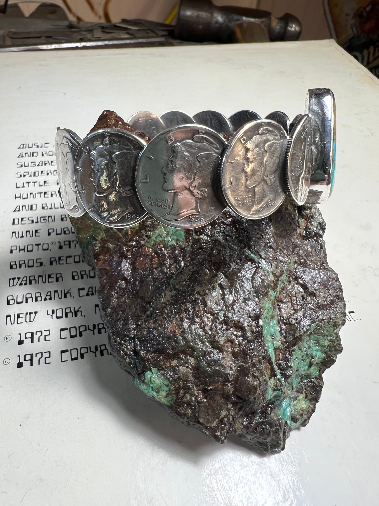 Mercury dime bracelet