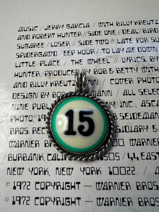 Billiard ball pendant