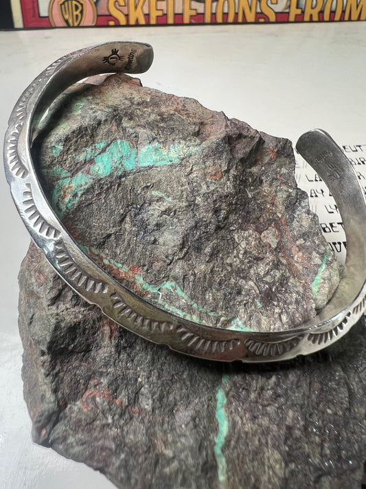 Triangle stamped bracelet