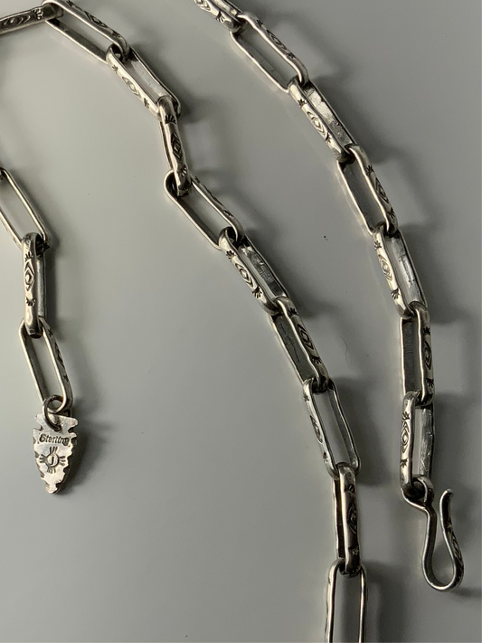 Hand stamped chain