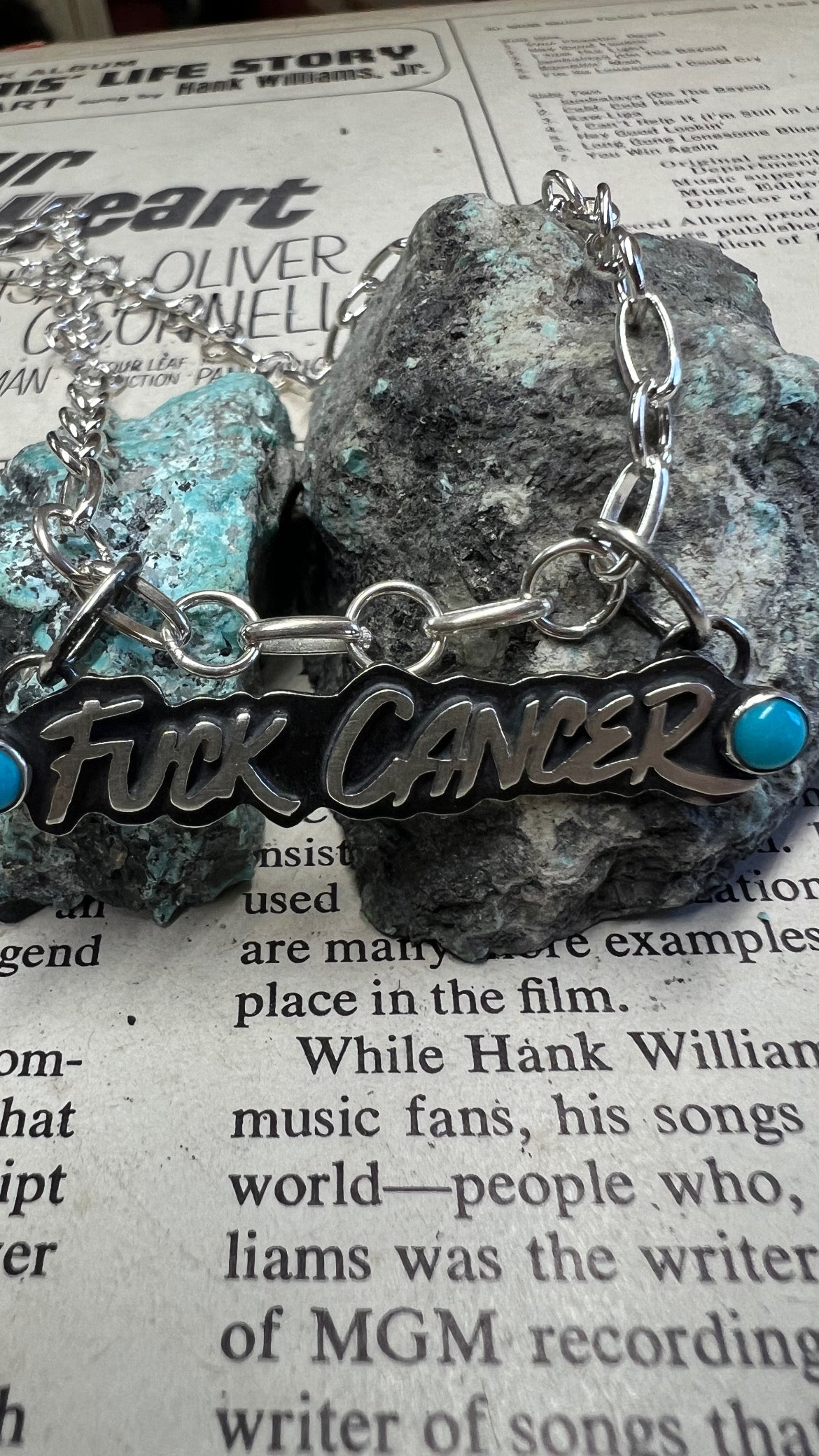 F#ck cancer necklace