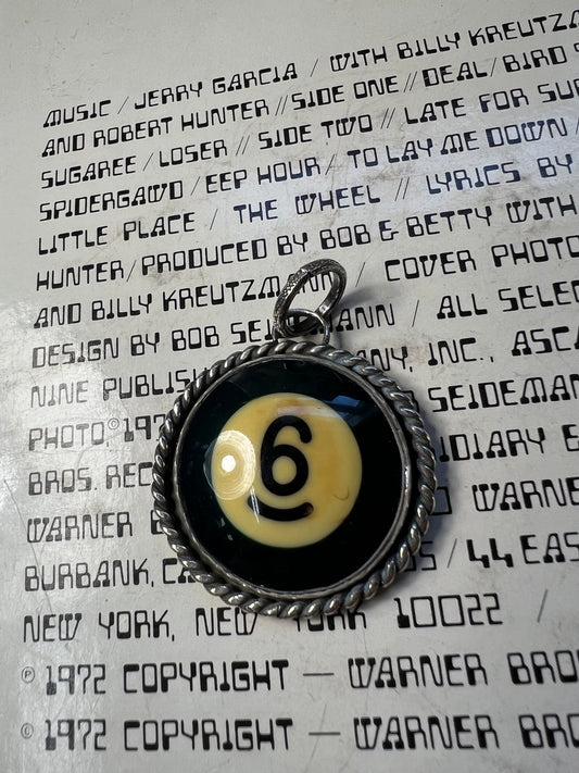 Billiard ball pendant