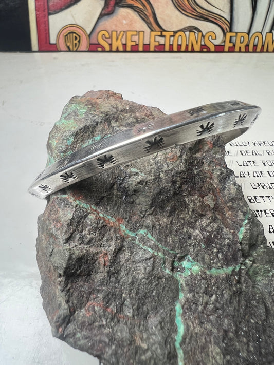 Triangle stamped bracelet