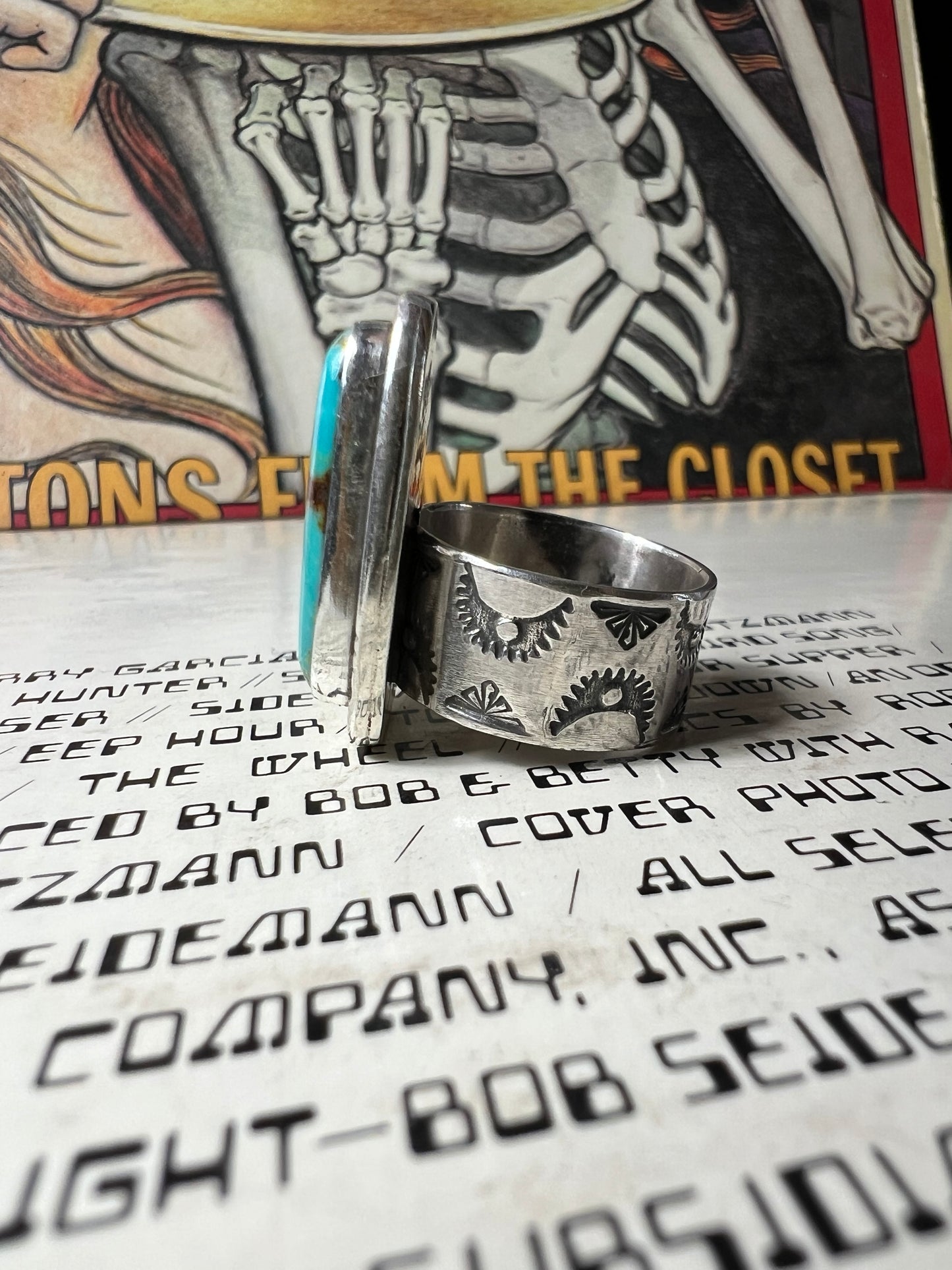 Bisbee hand stamped ring