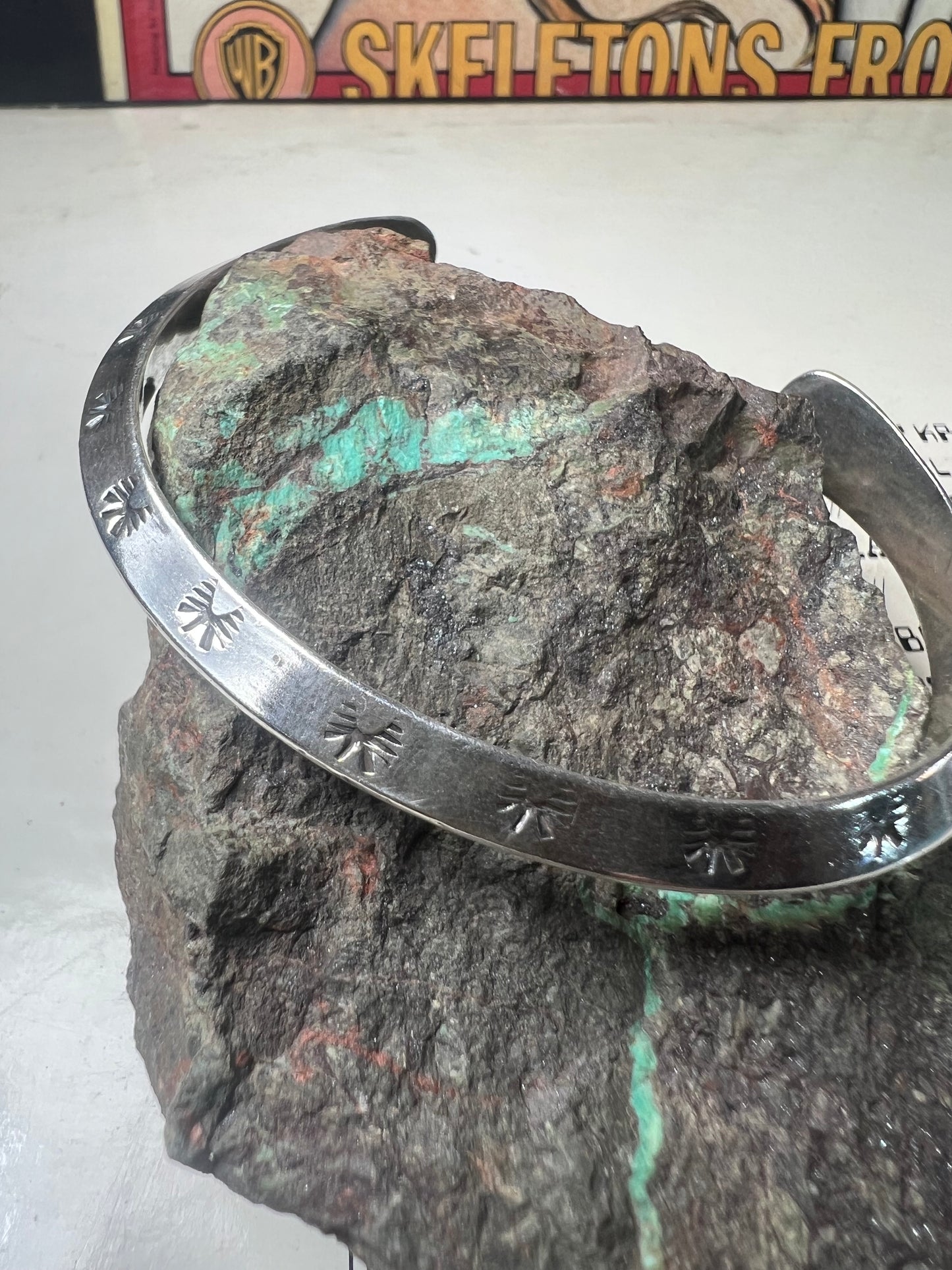 Triangle stamped bracelet