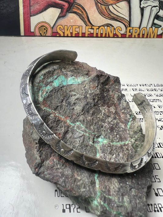 Triangle stamped bracelet