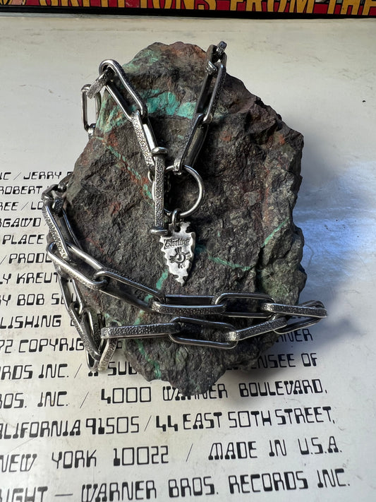 Stingray sterling silver chain 24”