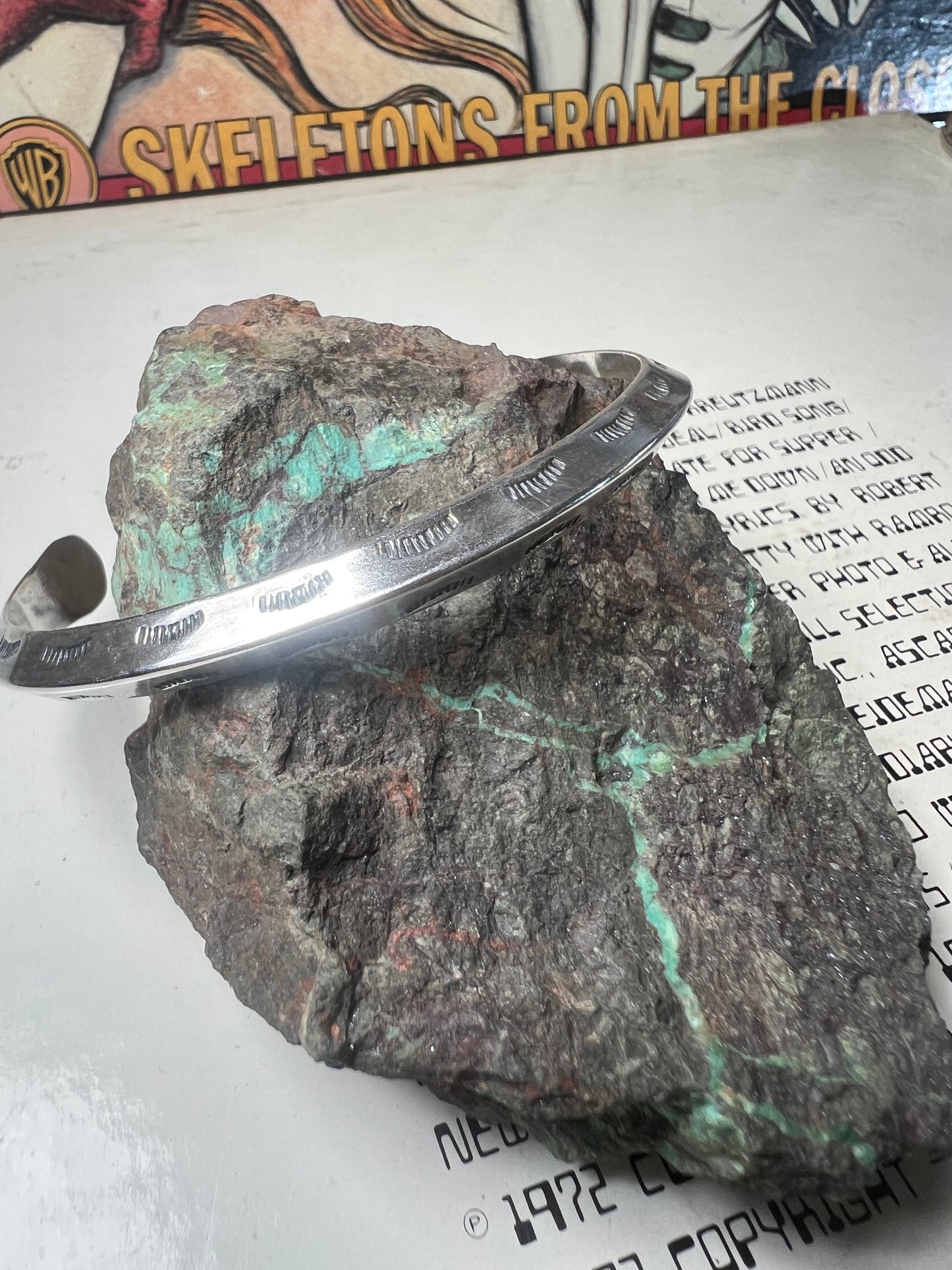 Triangle stamped bracelet