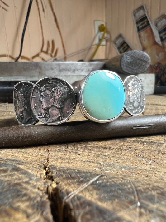 Mercury dime bracelet